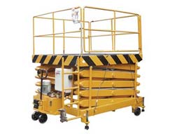 Semi-Electric Mobile Scissor Lifts